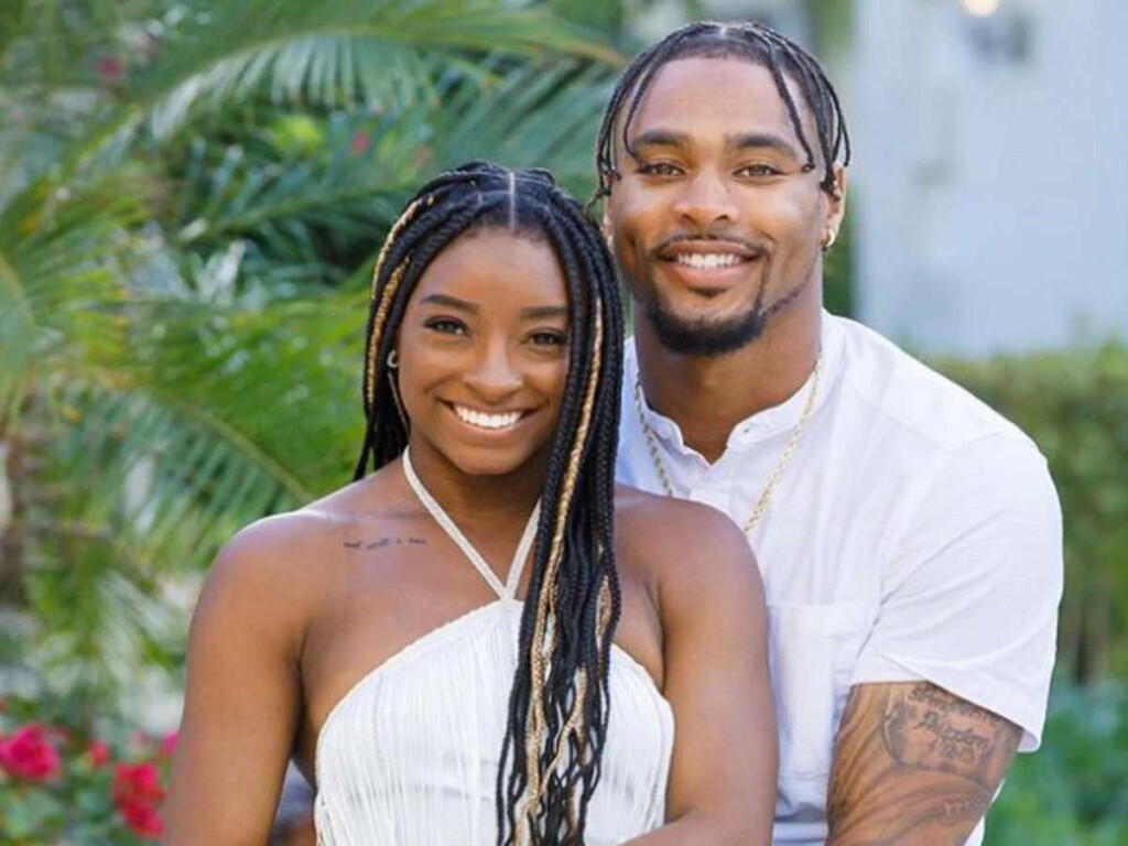 Simone Biles and Jonathan Owens [Image Credit: Sportskeeda]