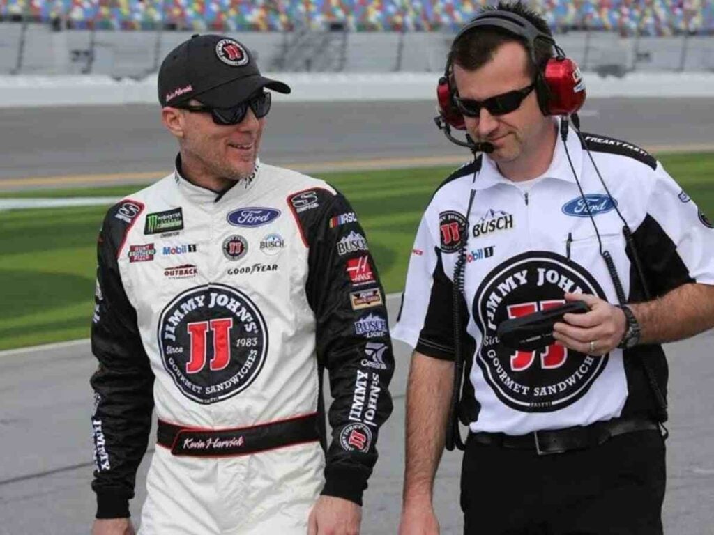 Rodney Childers with Kevin Harvick