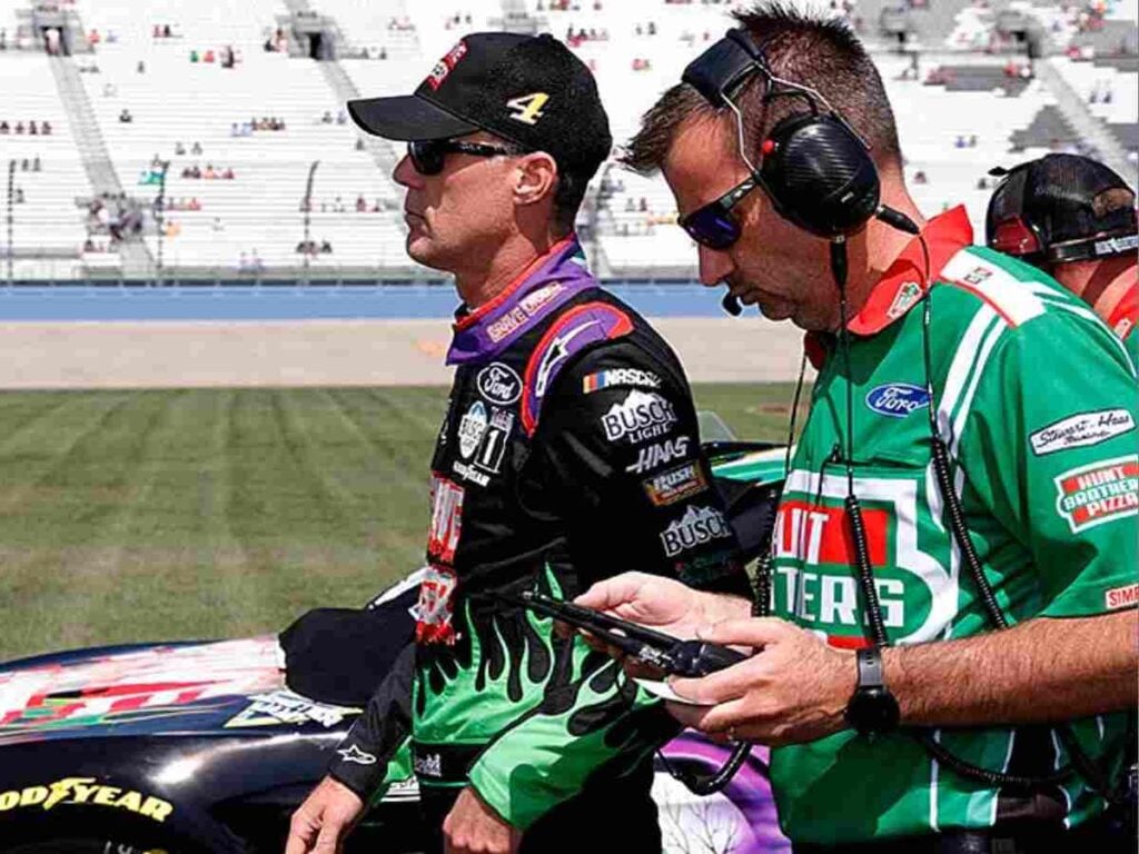 Rodney Childers with Kevin Harvick