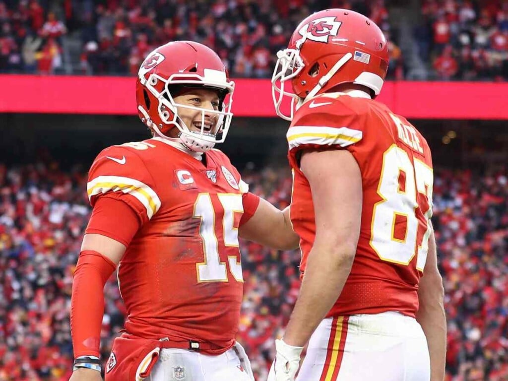 Patrick Mahomes and Travis Kelce [Image Credit: Bleacher Report]