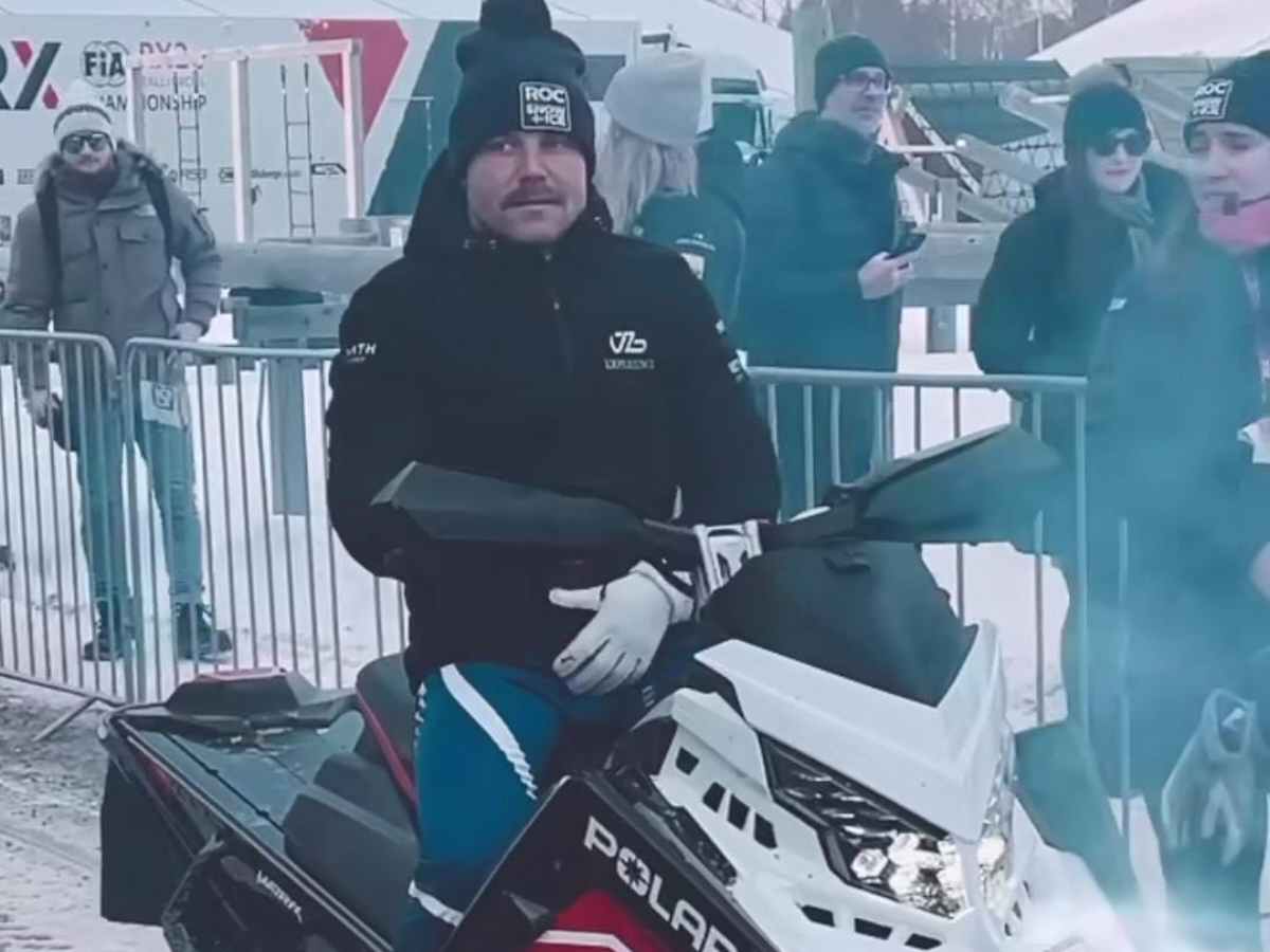 “Be careful homie” – Fans concerned as Valtteri Bottas drives a Snowmobile at the 2023 Race of Champions