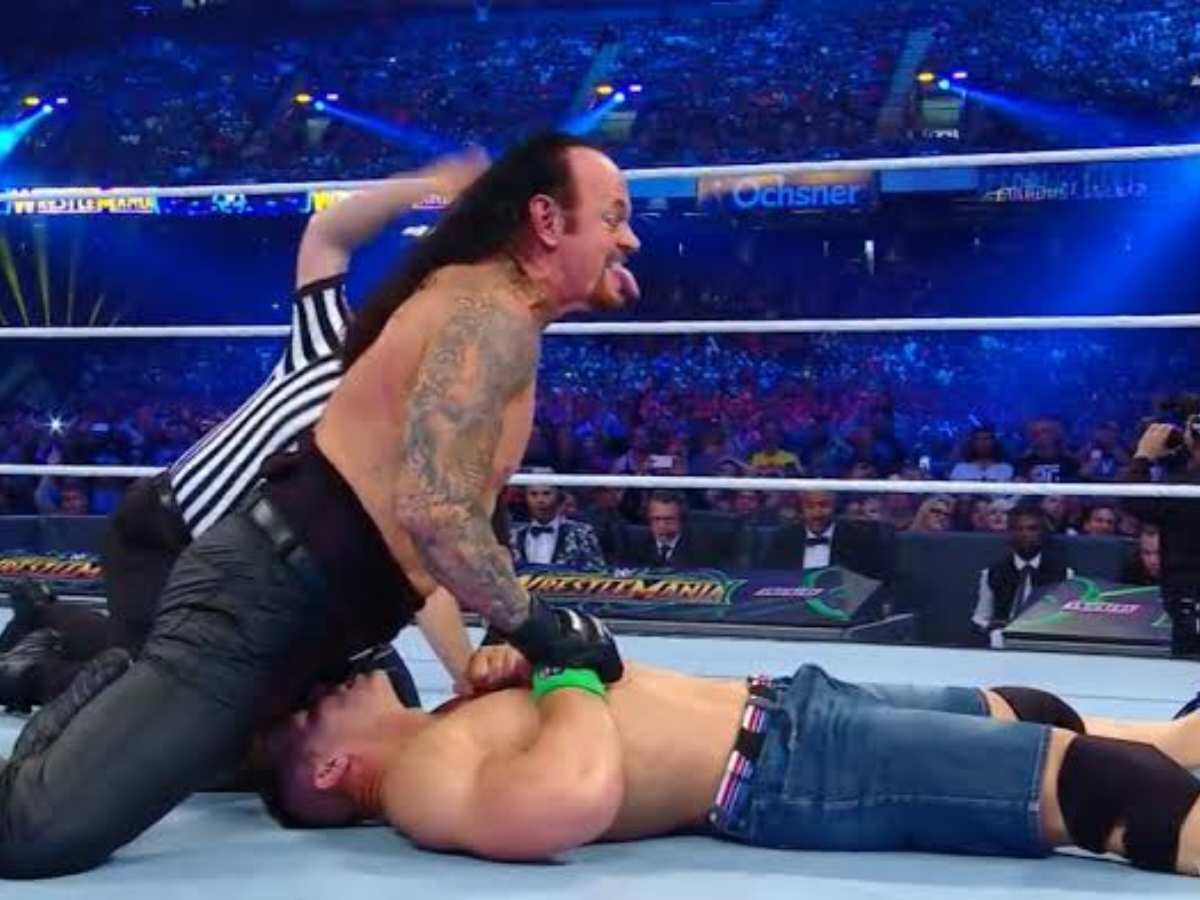 Why was The Undertaker vs John Cena cut short in length at WrestleMania 34?