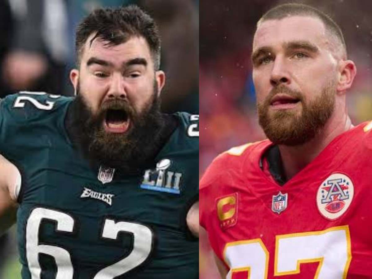 “Done being a Chiefs fan,” Eagles center Jason Kelce warns brother Travis Kelce ahead of Super Bowl face-off against the Chiefs