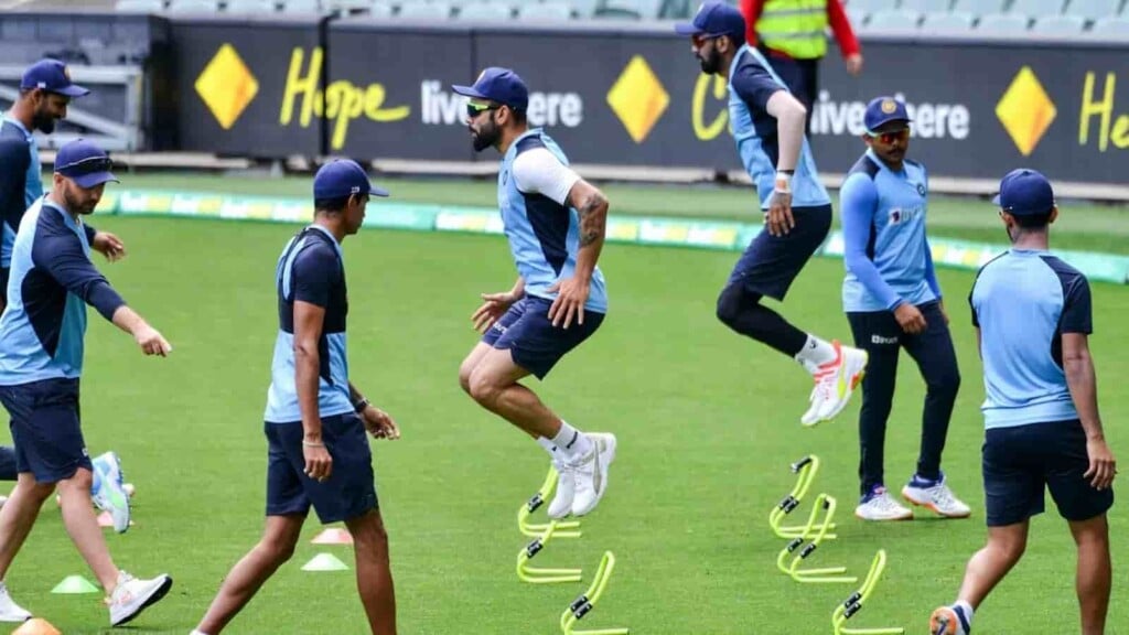 Indian Cricket Team in training as per the BCCI standards