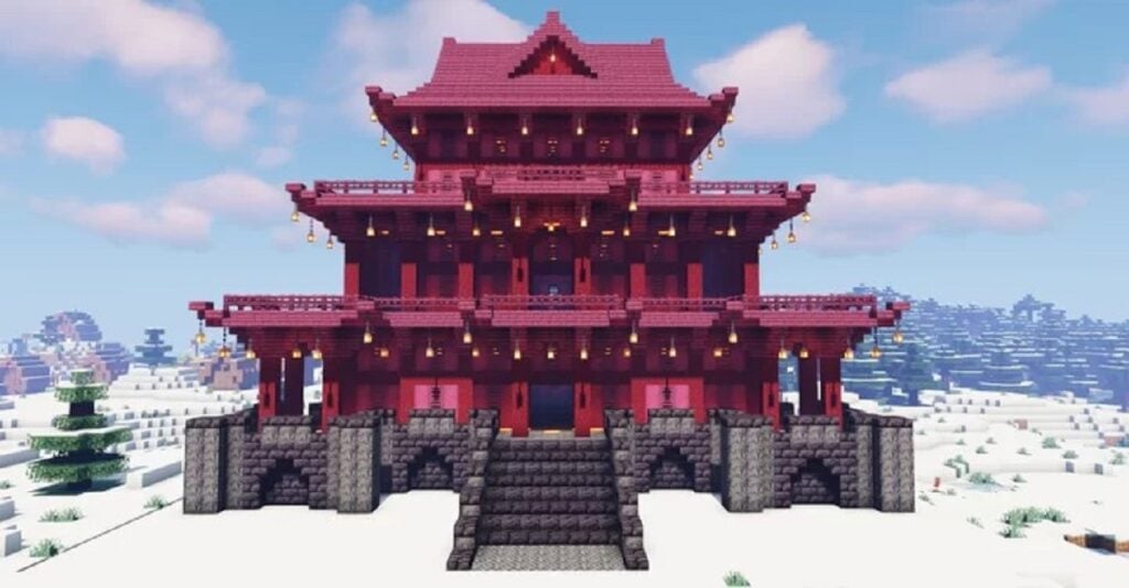 Japanese Buildings in Minecraft