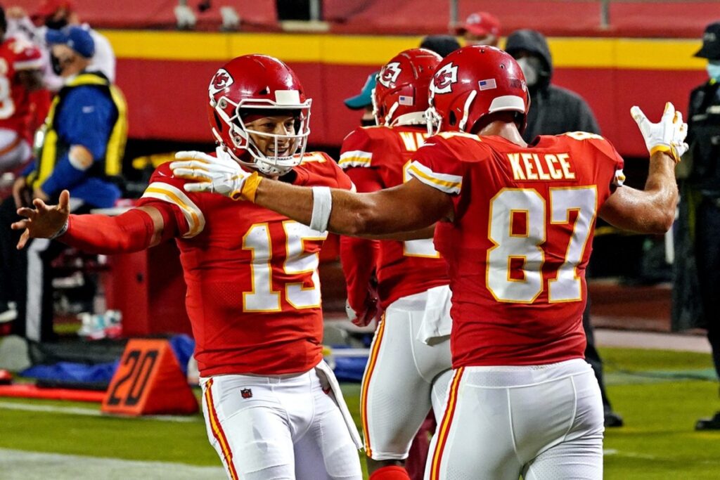 Patrick Mahomes Joe Burrow Travis Kelce Mike Hilton