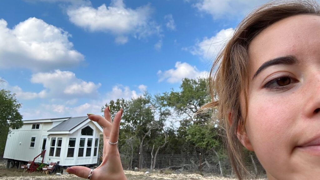 Maya Higa moved into a tiny house in Alveus Sanctuary