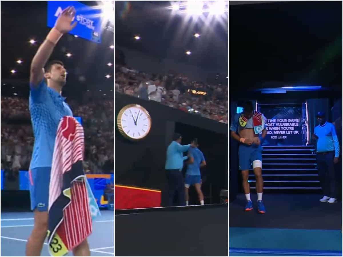 WATCH: Novak Djokovic ignores the umpire’s instructions and races to the toilet as another official intervenes