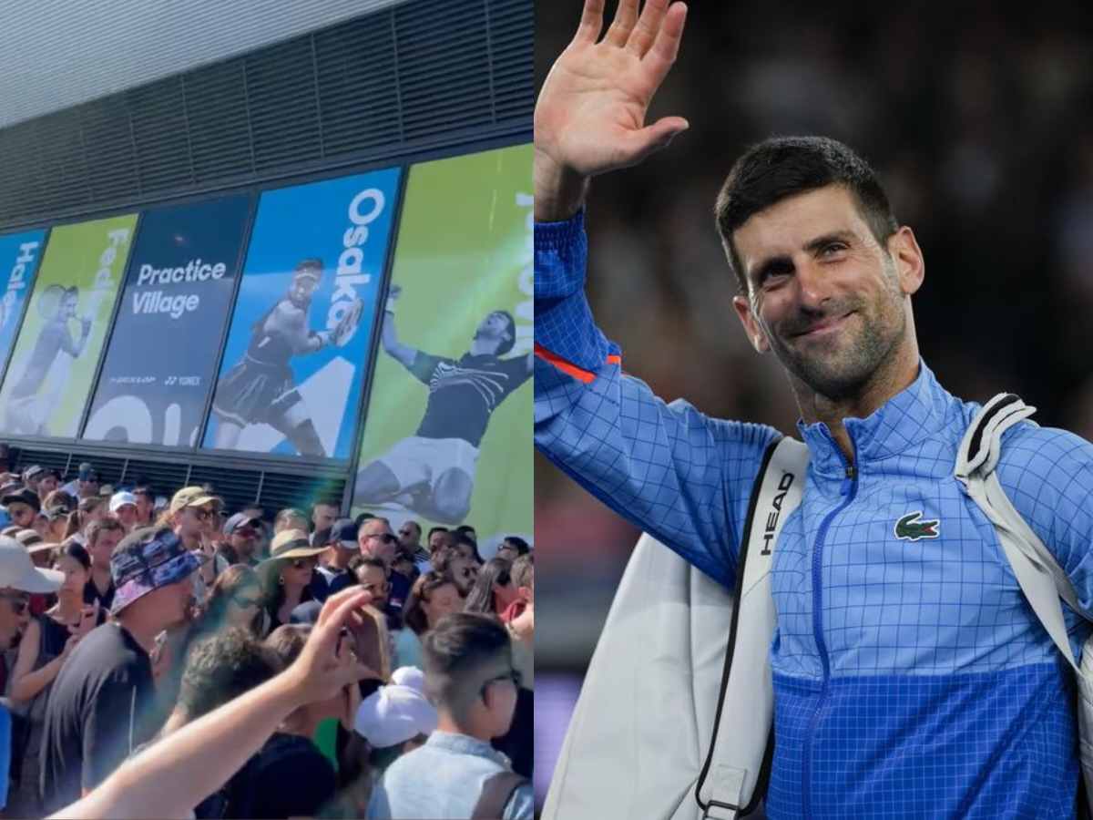 WATCH: Anxious fans stand in wait for Novak Djokovic as confusion on his fitness was created at the Australian Open