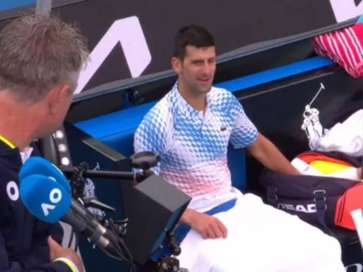 WATCH: “Good job, well done” Novak Djokovic furious with the chair umpire following a time violation at the 2023 Australian Open