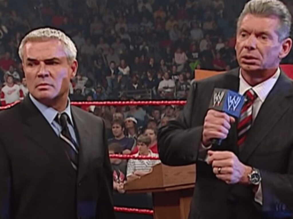 Eric Bischoff with Vince McMahon 