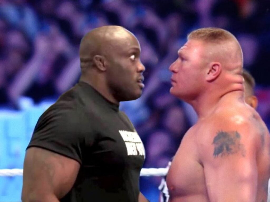 Brock Lesnar with Bobby Lashley 