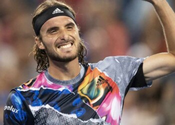 Stefanos Tsitsipas (Image Credit: The Japan Times)