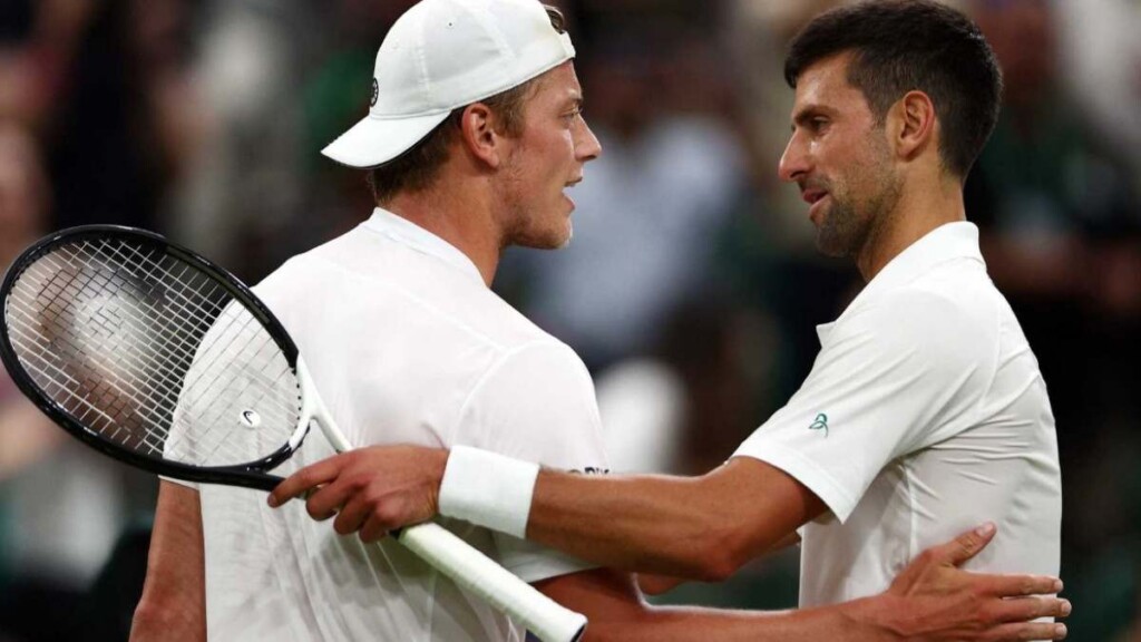 Novak Djokovic and Tim van Rijthoven