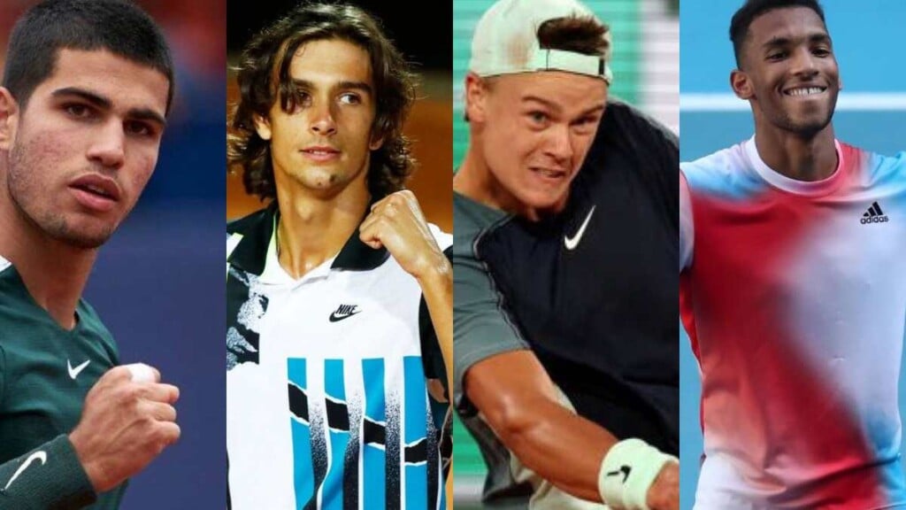 Future of tennis: Carlos Alcaraz, Lorenzo Musetti, Holger Rune, Felix Auger-Aliassime