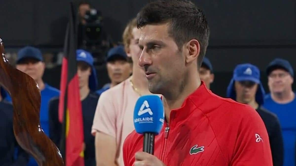 WATCH: Novak Djokovic apologizes to team after angry rant during Adelaide International win