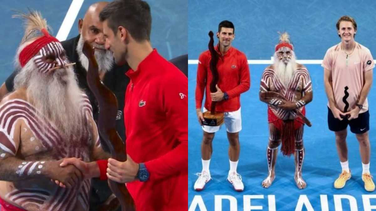 Novak Djokovic acknowledges the contribution of indigenous people as he received ‘blessed’ trophy