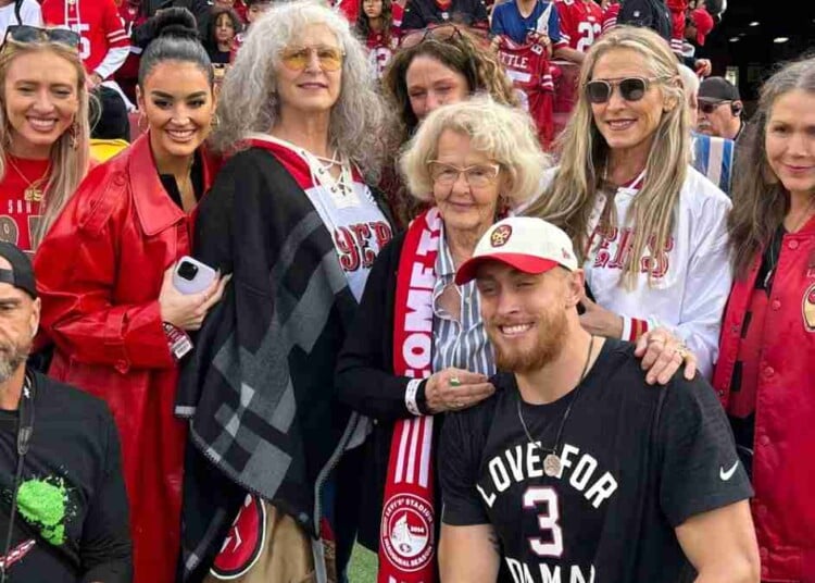 George Kittle shares wholesome moment with his 100-year-old grandma on ...