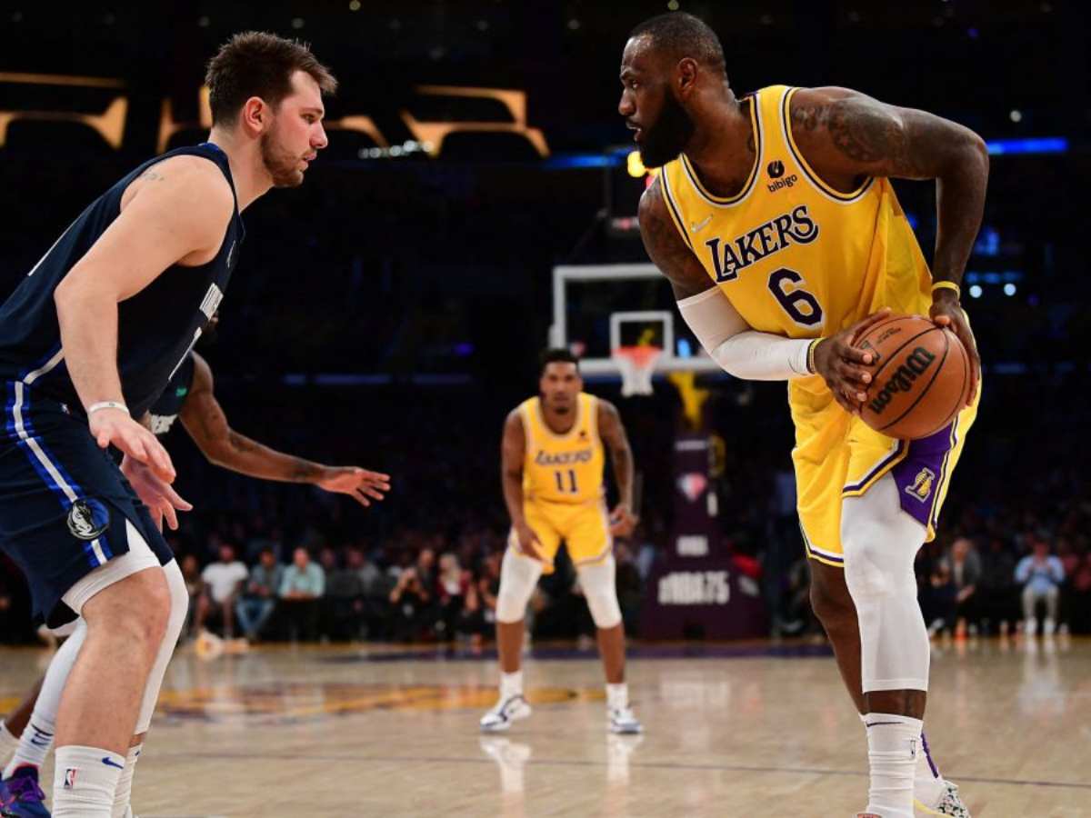 “Guys c’mon, my shoes are Jordan brand. Please stop” – NBA Twitter CLOWNS Luka Doncic for refusing to reveal his all-time ranking for LeBron James