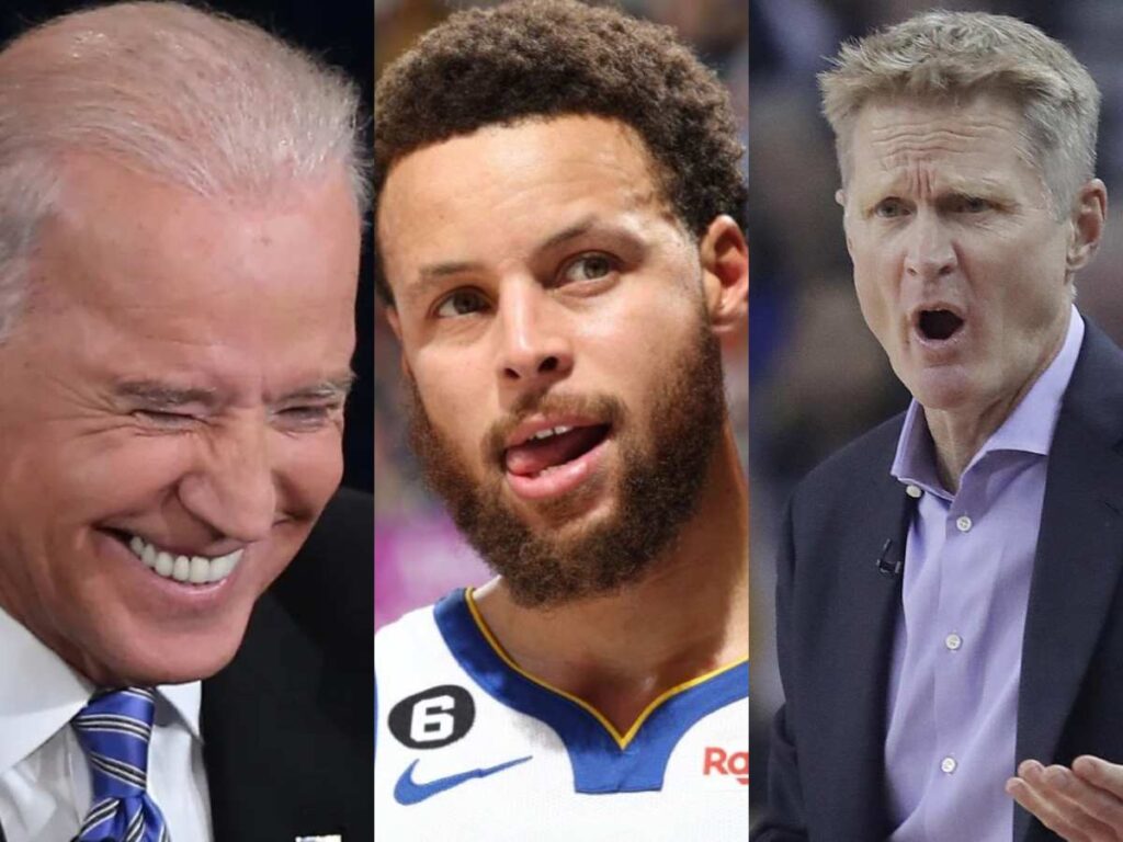 Vice-President Kamala Harris shares a hilarious story about Stephen Curry and Warriors' playoff game 1 Q 1674038513