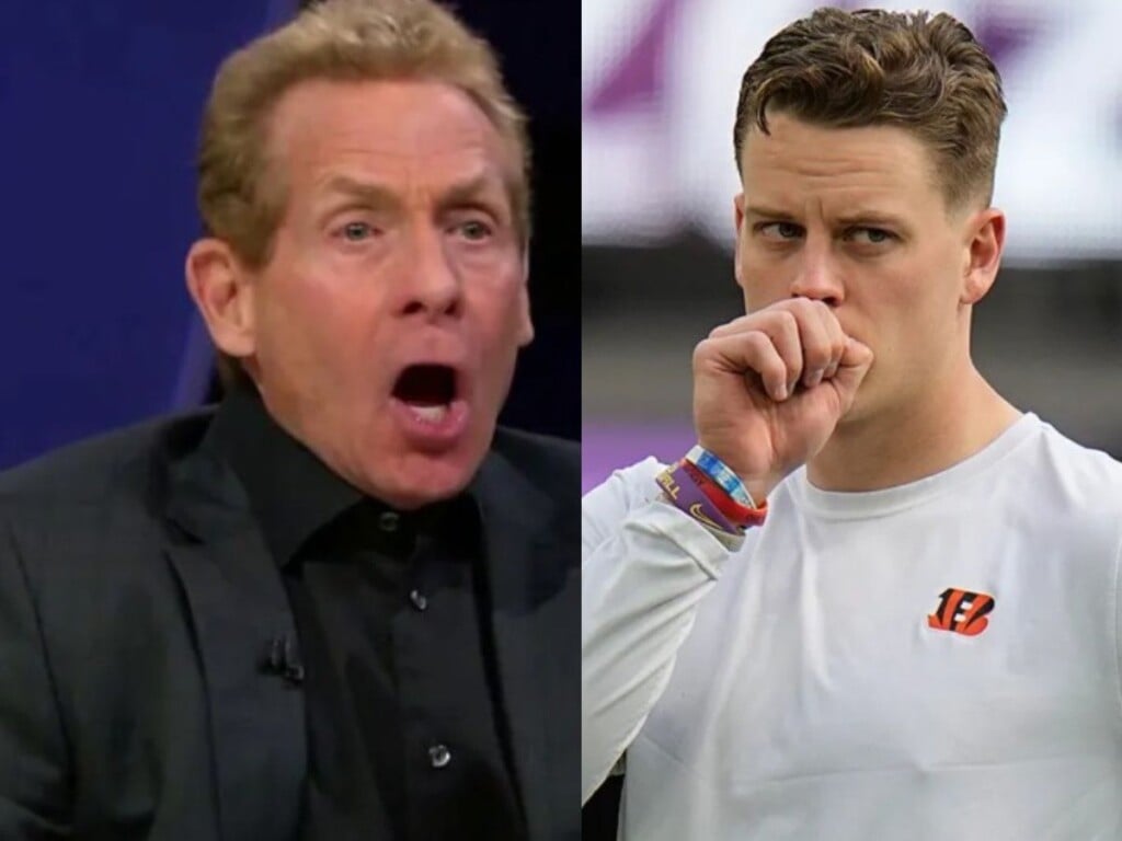 Skip Bayless and Joe Burrow (Image via FOX Sports and Fox News)