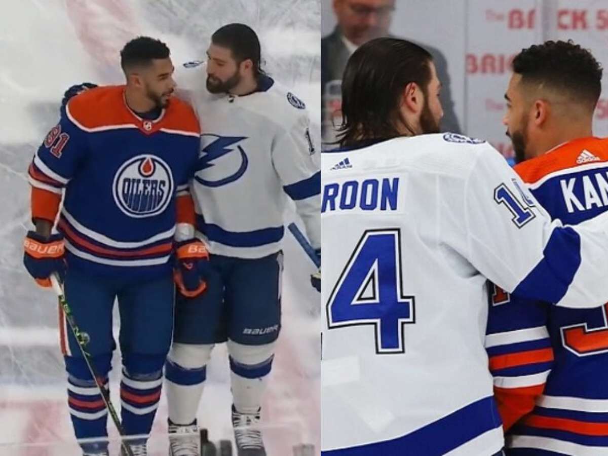 WATCH: Pat Maroon apologizes to Evander Kane prior to game in heartfelt gesture