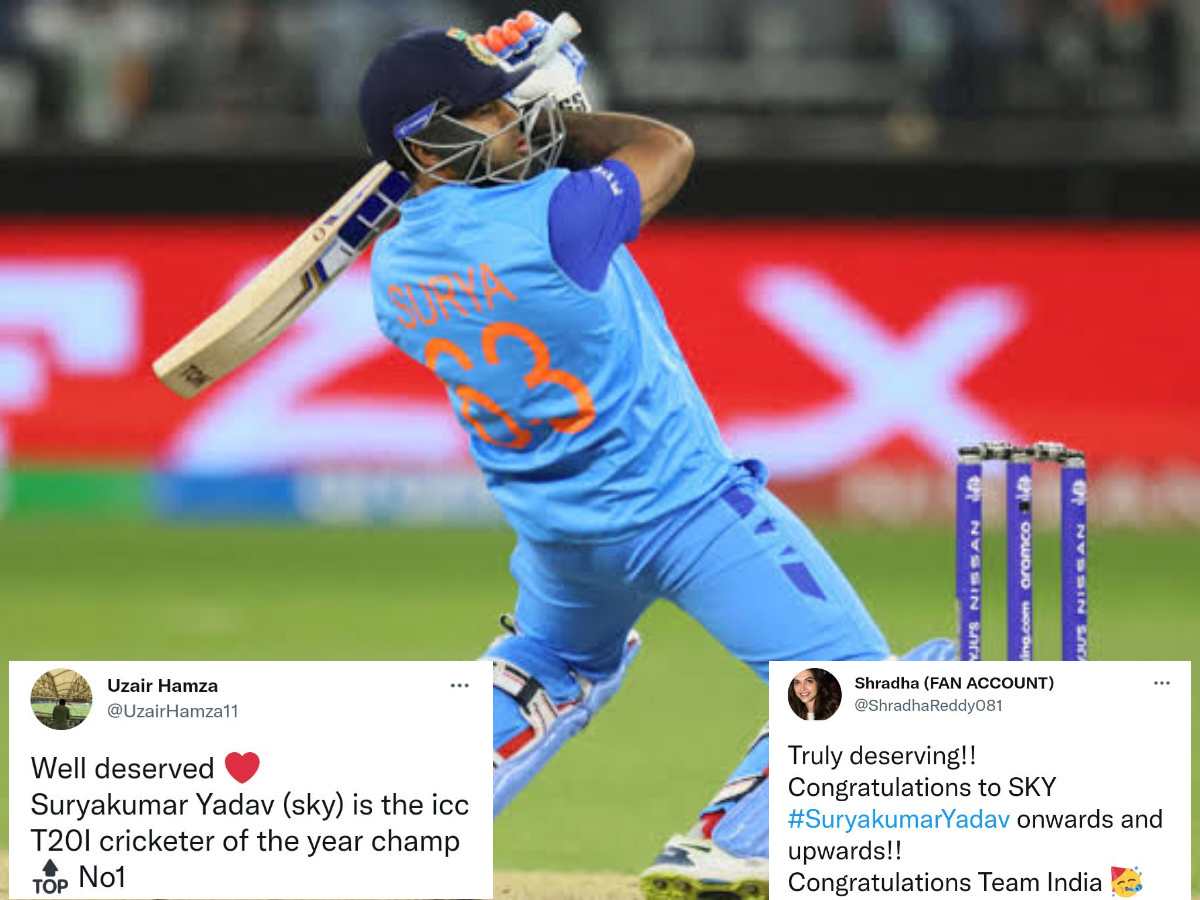 “SKY HAS NO LIMITS!”- Twitter goes berserk as Suryakumar Yadav becomes ICC Men’s T20I Cricketer of the Year 2022