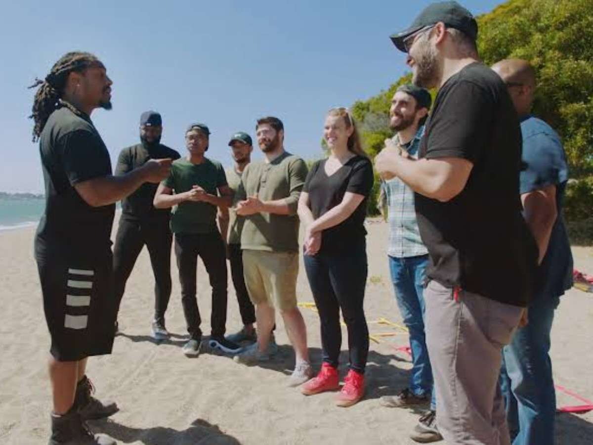 WATCH: “Better teammate than a f**king boss,” Marshawn Lynch puts his camera crew through one of his NFL beach workouts, trains them ‘Beast Mode’ style