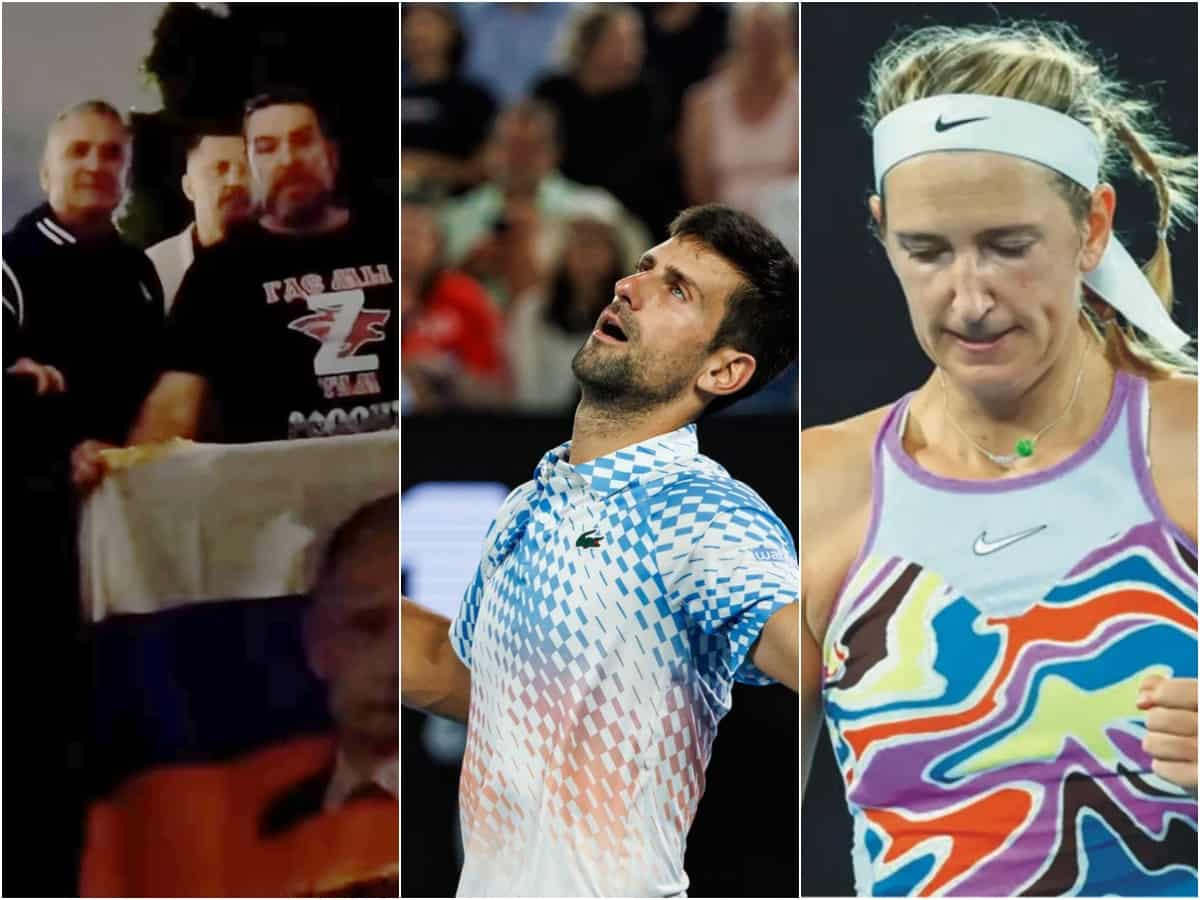 Victoria Azarenka supports Novak Djokovic while bashing journalists following the Russian flag incident at the Australian Open