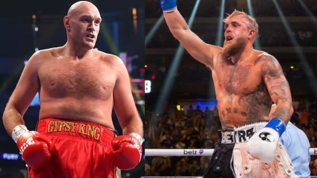 Tyson Fury and Jake Paul (Image Courtesy CBS SportDaily Mail)