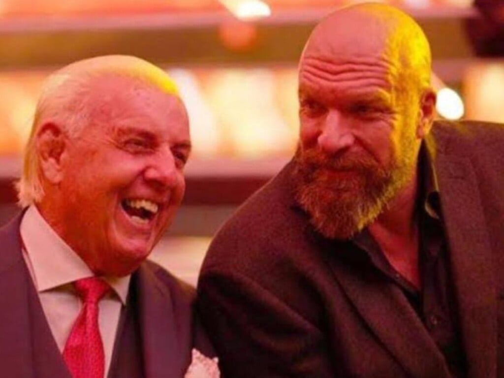 Ric Flair and Triple H (Image Credits- TJR Wrestling)