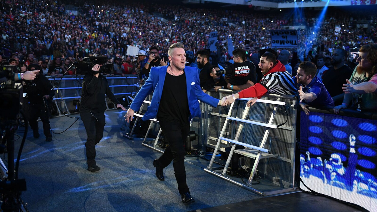 Pat McAfee’s return at the Royal Rumble was kept secret even within WWE