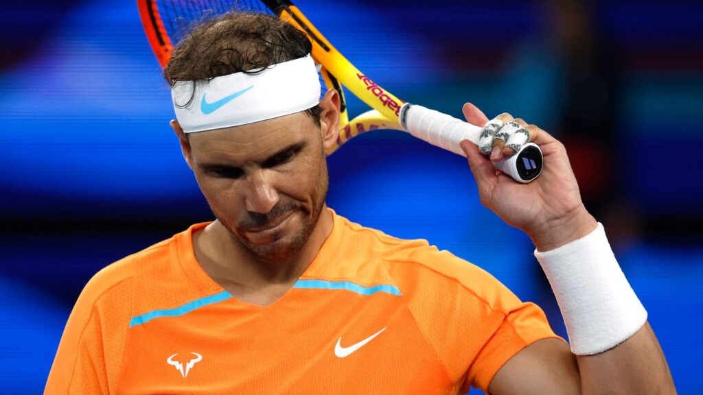 Rafael Nadal after losing in the Australian Open 2023 (Image Credit: SkySports)