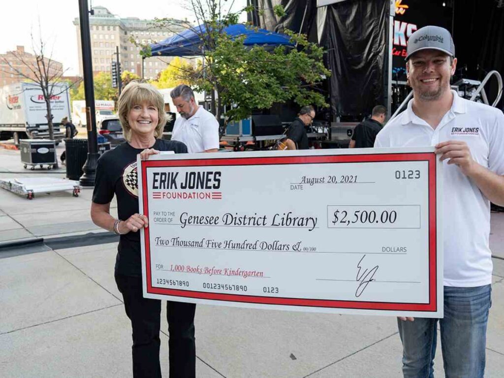 Erik Jones at a Charity event