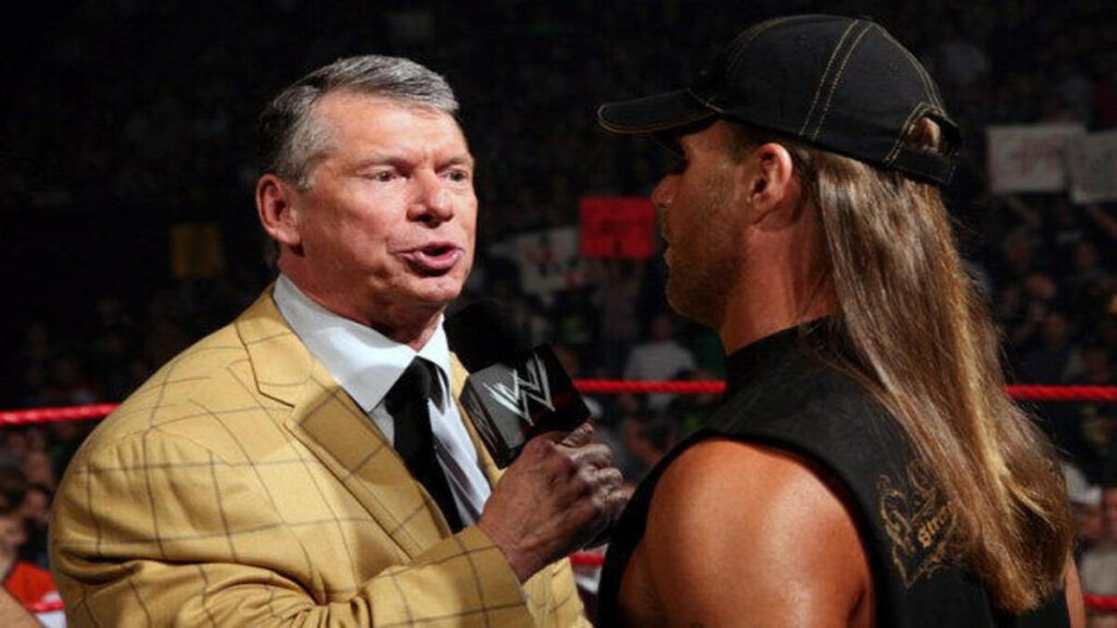 <strong>"That's Vince," Top level executive comments at not being surprised on Vince McMahon's initial WWE retirement </strong> 1 Vince with Shawn Michaels