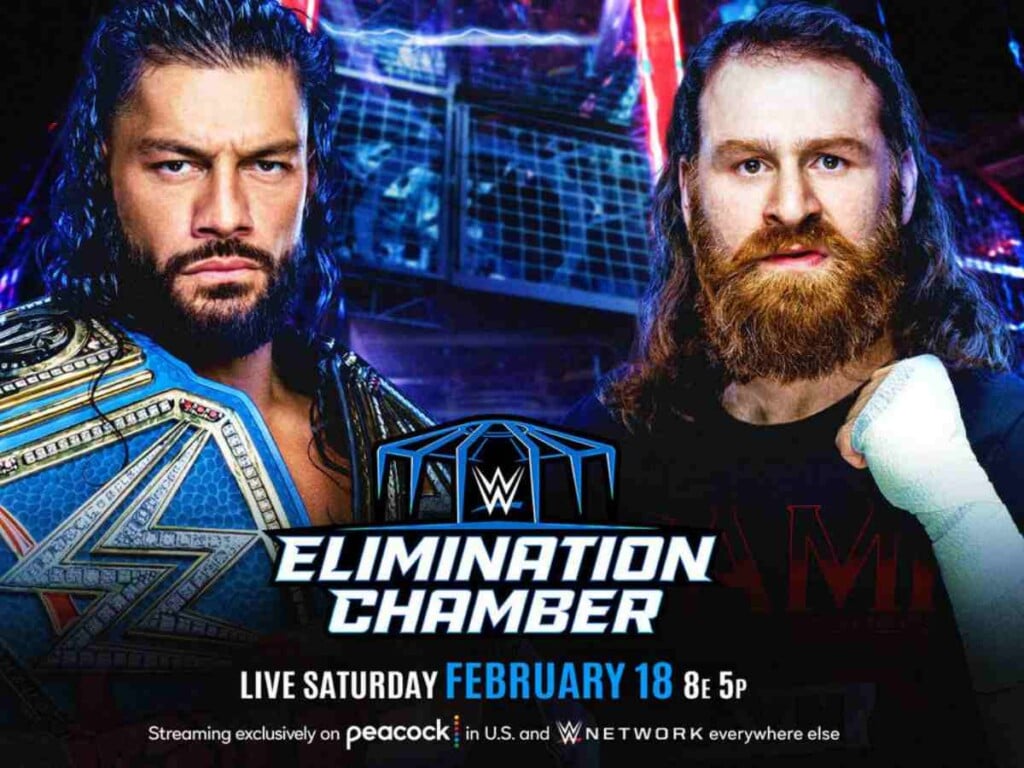 Roman Reigns Sami Zayn Elimination Chamber