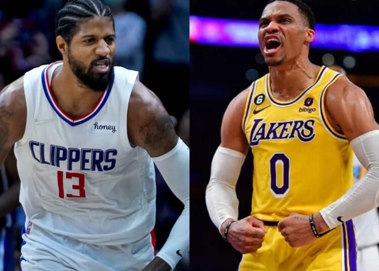 Paul George and Russell Westbrook