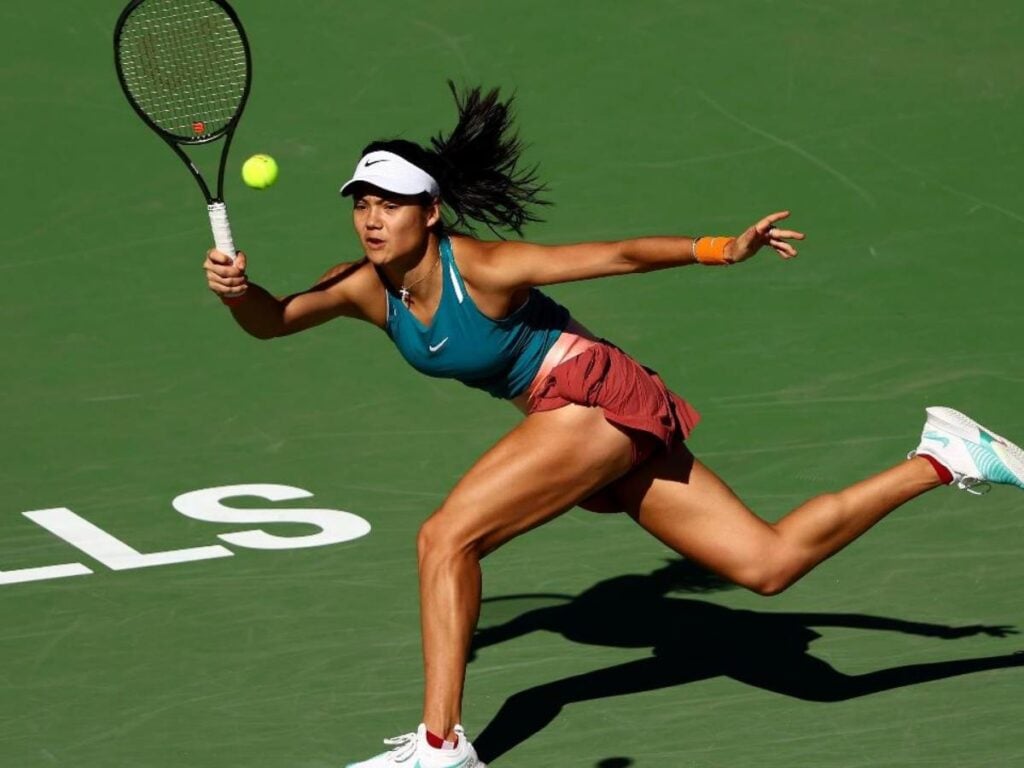 Emma Raducanu at the Indian Wells Open 2022 (Image Credit: EuroSport)