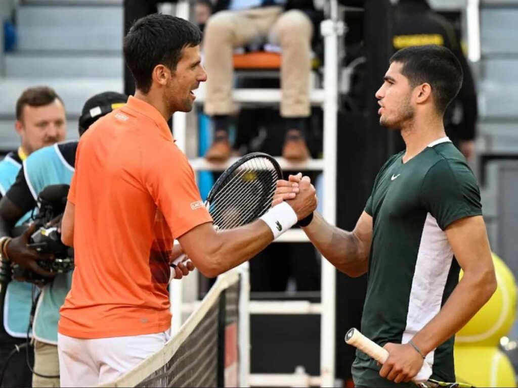 Alcaraz and Djokovic