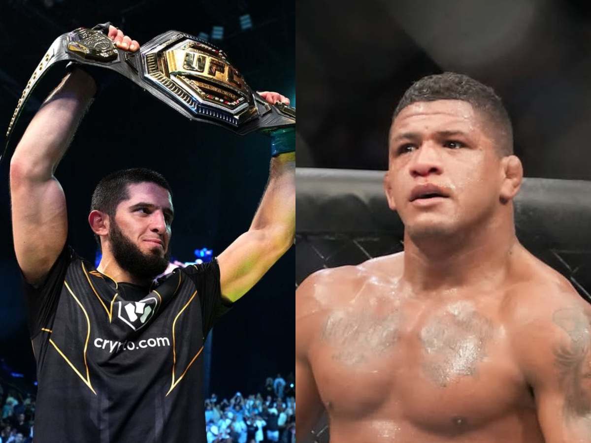 “Heavy hands with good wrestling,” After taste of Khamzat Chimaev brawl, Gilbert Burns invites Islam Makhachev to have tussle at 170 lbs