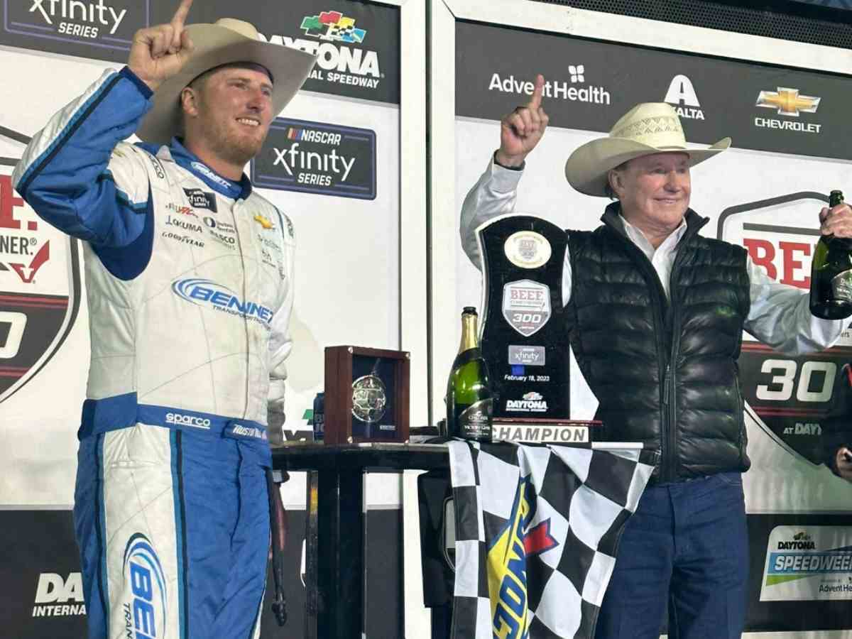 “What a terrible rule to finish a race, Allgaier robbed”- NASCAR Twitter reacts as Austin Hill scores Daytona Xfinity series win, flipping Sam Mayer