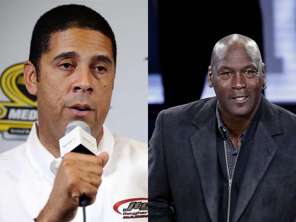 Brad Daugherty and Michael Jordan