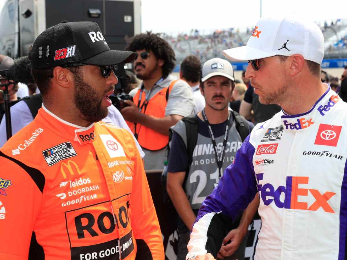 WATCH: “I kinda liked it. Is that weird?” NASCAR villain Denny Hamlin admits he peed on the seat while racing at Atlanta