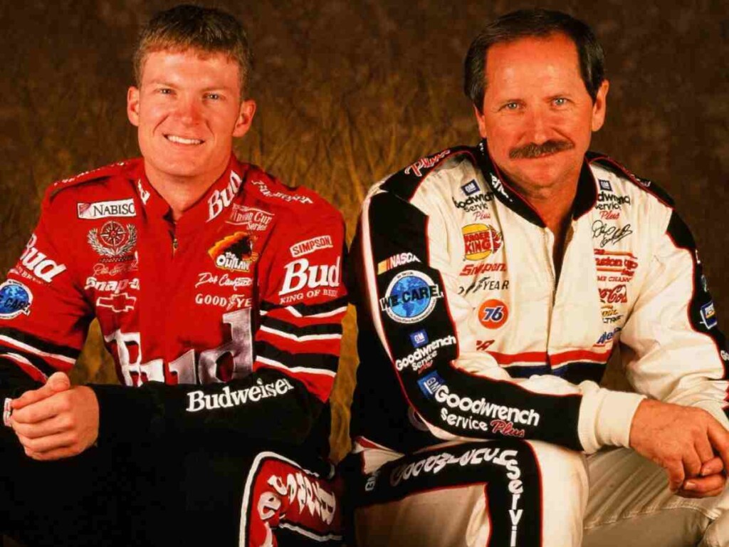 Dale Earnhardt Jr. and Dale Earnhardt Sr. (Credits: Road and Track)