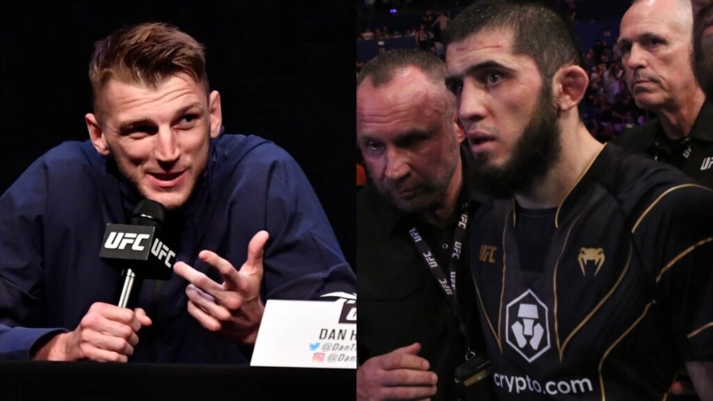 Dan Hooker and Islam Makhachev (Image Courtesy MMA Junkie)