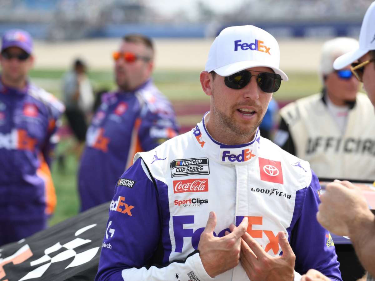 “Someone pee-peed in the Goodyear rubber mixture,” Denny Hamlin comes up with hilarious analogy to explain grip issue at Bristol