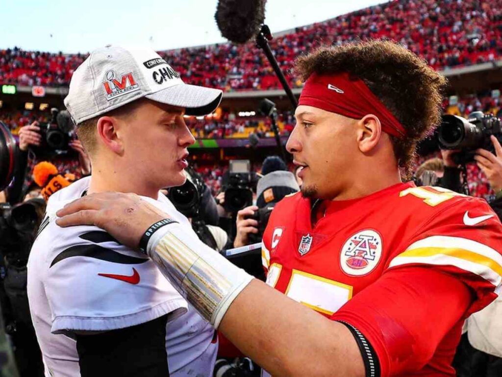 Joe Burrow and Patrick Mahomes 