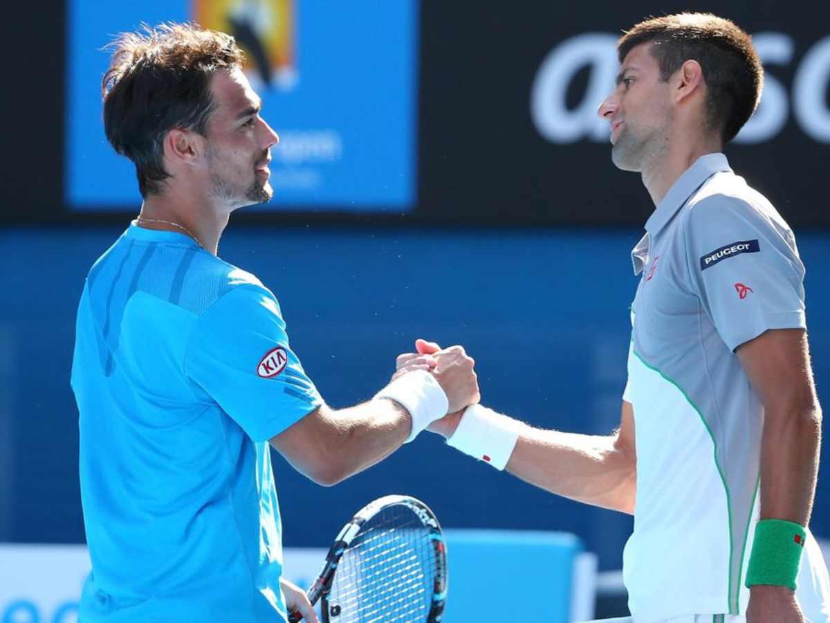 “Best but least admired,” Fabio Fognini praises Novak Djokovic while commenting on the bias against him