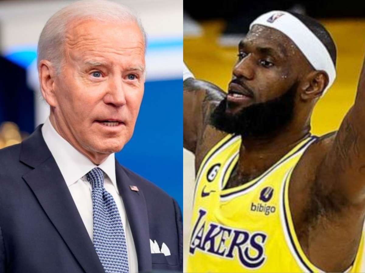 POTUS Joe Biden congratulates LeBron James by controversially downplaying Kareem Abdul-Jabbar and Bill Russell’s legacy as he breaks the NBA’s all-time scoring record