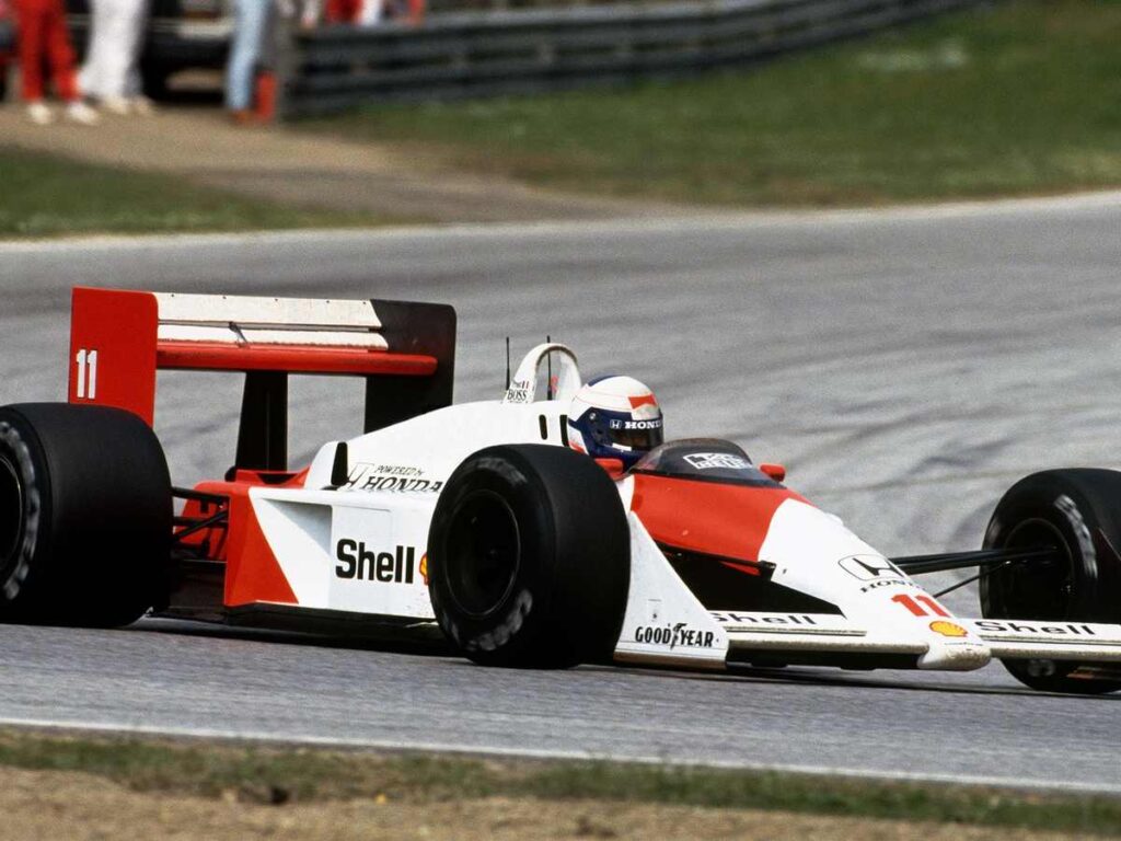 Alain Prost in the McLaren-Honda MP4/4